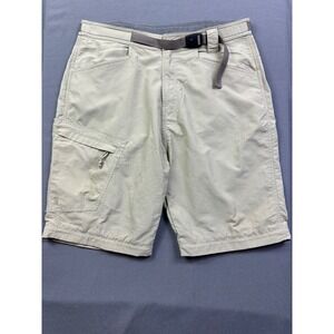 Alpine Design Men's Hiking Shorts Tan Beige Nylon Belted Cargo Size 32